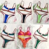 Costumi da bagno da donna Vintage Retro Bikini Patchwork Costume da bagno Perizoma Costumi da bagno sexy brasiliani Donna 2023 Nuova estate Micro V-bar Costumi da bagno verdi T230417