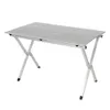Aluminum Roll-Up Camp Table with Carrying Bag Lightweight Design and Rust