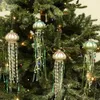 Christmas Decorations Jellyfish Ornament Good-looking Multicolor Decor Xmas Glass Pearl Jellyfish Decoration Christmas Tree Jellyfish for Home 231117