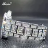 その他の時計relogio masculino luxury miss ice out diamond watch多機能デイデイデイを調整する男性用カレンダークォーツ231117