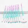 Makeup Brushes Cosmetics Legs Shape Gradient Color 10pcs/set 2023 S Whitening Facial Professional Foundation Lip Brush