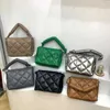 Omuz çantaları yeşil tasarımcı puf çantası kadınlar rahat uzay balya aşağı tüy yastıklı Mesajı pamuk crossbodcatlin_fashion_bags