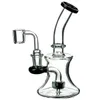 Narguilés verre Bong Dab pipe à eau narguilés recycleur dab rigs tuyau de brûleur à mazout plates-formes pétrolières avec 14mm Banger