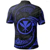 Magliette da uomo Polo polinesiana delle Hawaii Modello hawaiano con sigillo T-shirt estiva a maniche corte da donna stampata in 3D