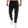 Pantaloni da uomo Pantaloni sportivi larghi da uomo a righe da corsa con coulisse in vita Pantaloni da allenamento fitness Pantaloni dritti da jogging e abbigliamento sportivo