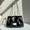 Margiela 스타일 틈새 Margila Sheepskin Cloud Bag Underarm Bag Hand Messenger MM6 체인 숄더 가방 231022