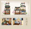 Anderes Spielzeug LOZ Mini-Blöcke im japanischen Stil Geschäfte Seefischfutter Haus Modell Einzelhandel Weinladen Stadt Straßenansicht Ziegel-Sets Spielzeug Kinder Erwachsene 231116