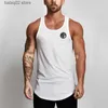 Débardeurs homme Nouvelle marque vêtements été Singlets hommes débardeurs chemise équipement de musculation Fitness hommes maille Stringer débardeur gilet T230417