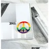 Szpilki broszki flaga tęczowa broszka serca pokój i miłość szpilki Enamel Bag w torba klapa pin gej lesbijska badaczka unisex biżuteria gif dhxya