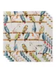 Table Napkin 4pcs Parrot Color Watercolor Square 50cm Party Wedding Decoration Cloth Kitchen Dinner Serving Napkins