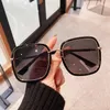 Sunglasses Personalized Rainbow Gradient Square Women Retro Oversized Brand Design Trend Color Outdoor