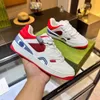 2024 Luxury Designer Men Women Sneakers Ace Green Red Striped Italian Classic Casual Shoes Storlek 35-46