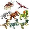 Inne zabawki Jurajski dinozaur świat Brutal Raptor Trex Triceratops Indominus Rex Model Building Bloks Dino Velociraptor Figure Bricks Toys 231116