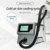 Système de refroidissement par air professionnel Machine de refroidissement de la peau Cryo Soulagement de la douleur Muscle Relax pour le traitement au laser Récupération des blessures Machine de refroidissement de la peau portable