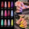 الأظافر الخاطئة Lamemoria 20pcs/OPP باليه Fake Finger Paint Nail Pure Pure Pure Diy قابل للإزالة