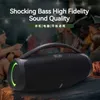 Cell Phone Speakers High Power 50W Portable Bluetooth Powerful Sound box Wireless Subwoofer Bass Mp3 Player FM radio sound system Q231117