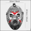 Maski imprezowe maskarada Jason Voorhees Mask Piątek 13. horror hokej przerażający kostium Halloween Cosplay Plastikowe fy2931 Drop D OT60V