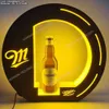 Display LED personalizzato per bevande alcoliche, liquori, bevande, glorificatore, display Miller Lite, presentatore di bottiglie di birra alla spina originali ad alta vita