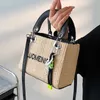 Tas 22% KORTING Designer handtas klein voor dames nieuwe mode zomer borduurwerk brief gras geweven handtas enkele kruis schouder Daifei tas