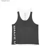 Heren tanktops Hot Bodybuilding Fitness Singlets Spiervest voor mannen Tee Basketbal Jersey Effen Gym Mannen Stringer Losse tanktops T230417