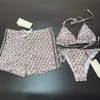 Designer de biquíni roupa de banho feminina sexy meninas maiô verão praia conjunto de biquínis letra padrão bodysuit feminino roupa de banho casal calção de banho masculino