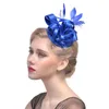 Bérets dame Fedoras chapeau filles maquillage fête femme Style britannique maille coiffure mariée cheveux accessoires chapeaux B-8295