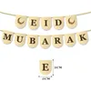Décoration de fête Ramadan Eid Mubarak Chaîne de drapeau islamique Al Fitr