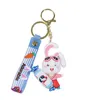 19 -stijl Cartoon Design Key Rings Boy en Girl Animal Keychains hoogwaardige rubberen metalen auto Backpack Konijn Pendant Keychain Children Toy Gift Sieraden Accessoires