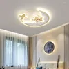 天井照明モダンなLED漫画飛行機の子供の部屋の吊り下げランプベッドルームボーイキッズの装飾創造的な照明器具