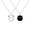 Pendant Necklaces 2pcs Cartoon Ghost Friendship Couple For Korean Fashion Female Men Friend Lovely Women Jewelry