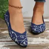 Zapatos de vestir Zapatos planos de punto con estampado de leopardo para mujer Mocasines poco profundos con punta puntiaguda de gran tamaño Zapatos casuales de malla antideslizantes ligeros para mujer T231117