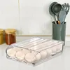 Держатель для яиц для хранения для холодильника Clear Colling Colling Stackable Организаторы для холодильника Контейнер