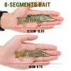 3/5 pz Realistici Pike Wobblers Set 12.5 cm 18g 8 segmenti Esche Artificiali Snodate Per Luccio Attrezzatura Da Pesca Affondamento Esche Da Pesca Esche Da Pesca