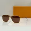 Projektanci wysokiej jakości 1: 1 Pilot Metal Square Rame Okulary przeciwsłoneczne z drukowanymi powierzchniowymi luksusowymi męskimi i damskimi okularami przeciwsłonecznymi Z1986U na wolne wakacje