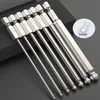 Screwdrivers 7Pcs Ball End Hex Screwdriver Bits Set SAE 5/64-5/16 Inch 100mm S2 Alloy Steel Magnetic Ball Head Driver Bit 230417