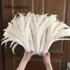 Other Event Party Supplies Wholesale 100PCS Raw White Off Rooster Chicken Feathers Length 25 30CM Cock Tails Plumes Decorations 231116