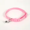 Dog Collars Nylon Quick Release Safe Buckle Adjustable Breakaway Cat Collar With Bell SN4125