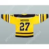 Anpassad gul Mark Messier Cincinnati Stingers 27 Hockey Jersey New Top Stitched S-M-L-XL-XXL-3XL-4XL-5XL-6XL