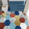 Pegatinas de pared 21 Estilos Azulejos hexagonales Pegatinas de piso Cocina Baño TV Sofá Pared Decoración para el hogar Peel Stick Calcomanías de pared de arte resistentes al desgaste 230417