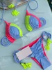 Kobiety stroje kąpielowe 2022 Seksowne stringi mikro bikini kobiety Swimsuits Solidne push Up Up Up Szybźnie Zestaw bikini brazylijski kostium kąpielowy T230417