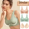 BRAS 3PC/LOT LATEX Bezproblem Bra Kobiety Push Up Bielid Chłodzenie Gathers Lateks 4.0 Kobieta intymna plus rozmiar Bralette 5D Dropshipping P230417