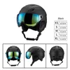Nuovi occhiali da sci con lenti invernali per casco da sci con casco da sci universale per bambini adulti PF
