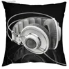 Cushion/Decorative 45x45 Speaker Piano Rock Black White case Vintage CD Music Pop Band Cushion Cover Home Sofa Chair Decor Case