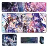 Tapis de souris Repose-poignets Genshin Impact Tapis de souris Raiden Shogun Nilou Nahida Hu Tao Tapis de souris Genshin Tapis d'ordinateur Anime PC Accessoires de jeu Tapis de bureau YQ231117