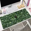 Mouse Pads Wrist Rests Green Plant Large Gaming Mousepad XXL Gamer Mouse Pad Size For Office Long Table Mat Kawaii Desk For Teen Girls For Bedroom YQ231117