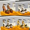 Designer Dress Shoes Heels Platform Sandal Formskor Kvinnan Buckle Ankel Strap Heeled High 11,5 cm Sandaler 35-42
