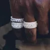 Cluster Rings Multilayer Cz Обручальные пальчики