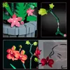 Block Huiqibao Girls Diy Butterfly Orchid Building Blocks City Friend Bouquet Model Set Moc Bricks Construction Toys for Children Gift