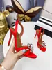 Summer Designer Pump Brands Gatsby Sling Sandals Shoes For Women Slingback Pumpar Bow Crystal Swirls Pointed Toe Lady Slingback High Heels 35-43