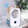 Voice Intelligent Fan Mini Humidifier 650ml Water Tank 2000mAh Mist Cooling Air Conditioner Cooler Portable Fans